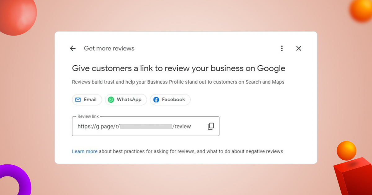 find google reviews link