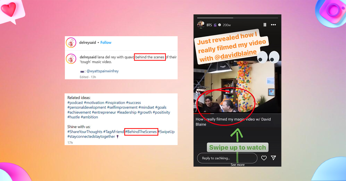 How to use BTS on Instagram