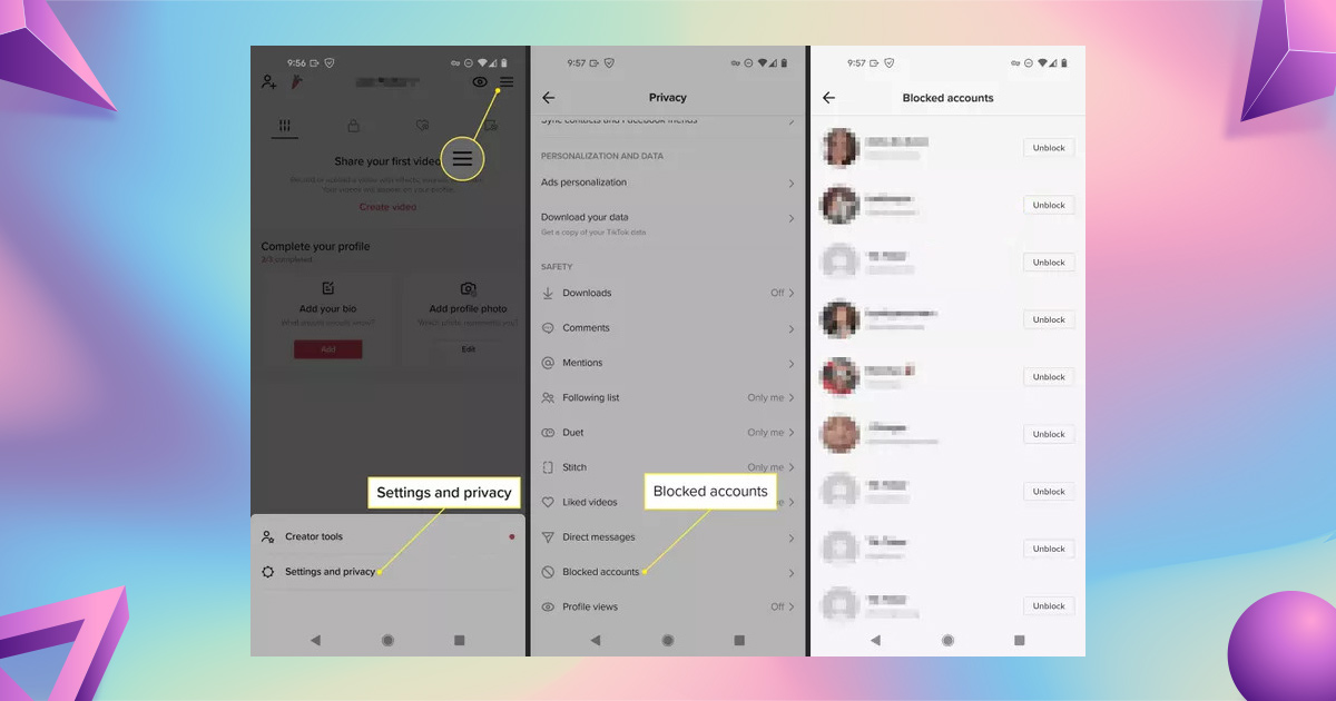 How to Find Blocked Accounts on TikTok
