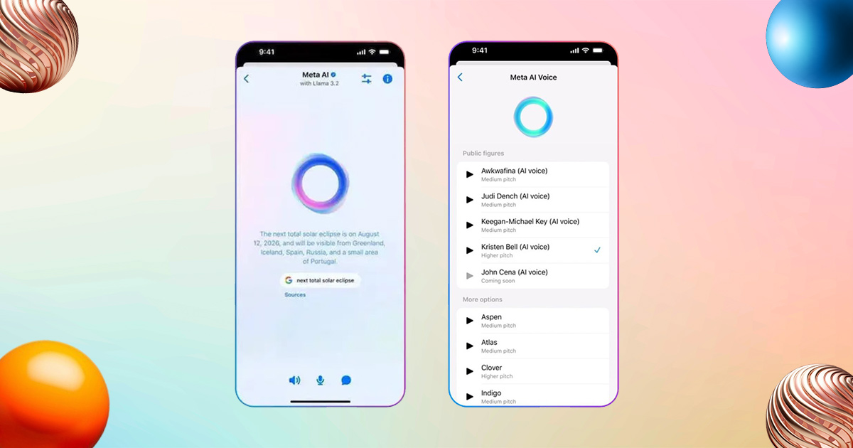 Meta AI with Celebrity Voices