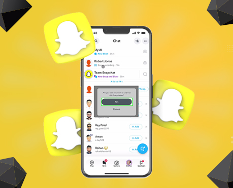 how to unblock someone on snapchat small