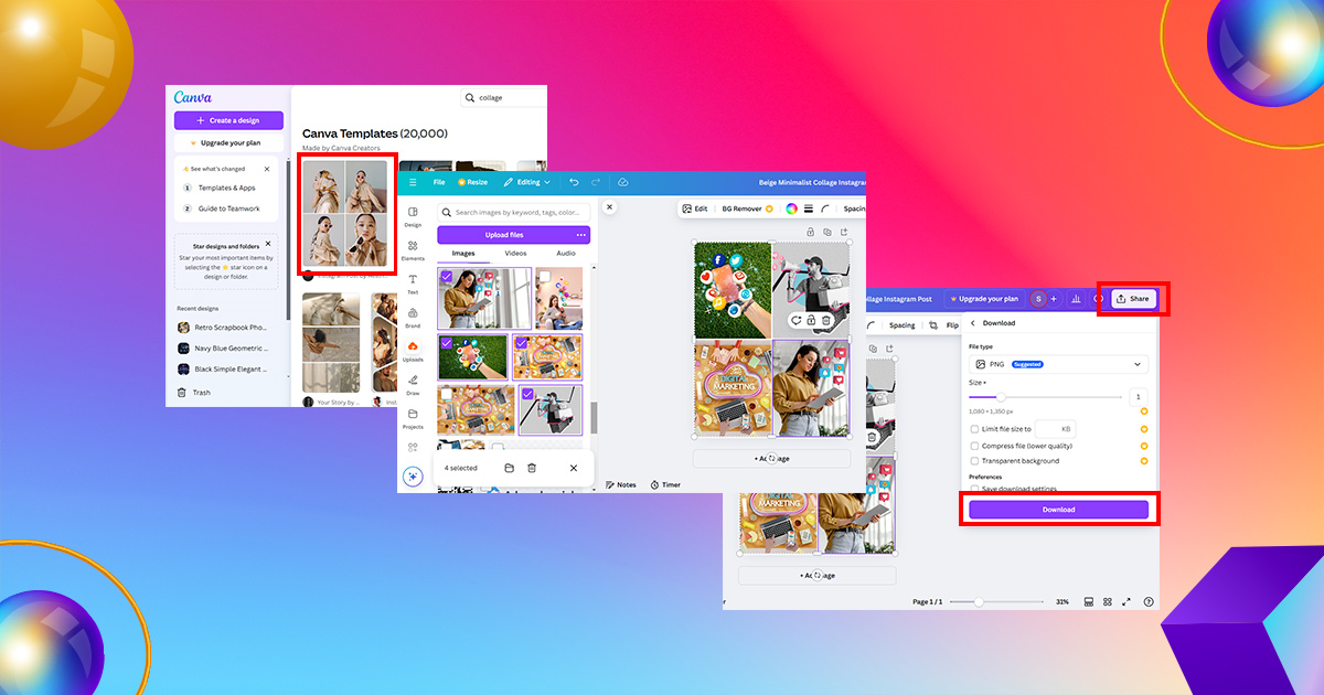 Steps to Create a Collage Using Third-Party Apps 