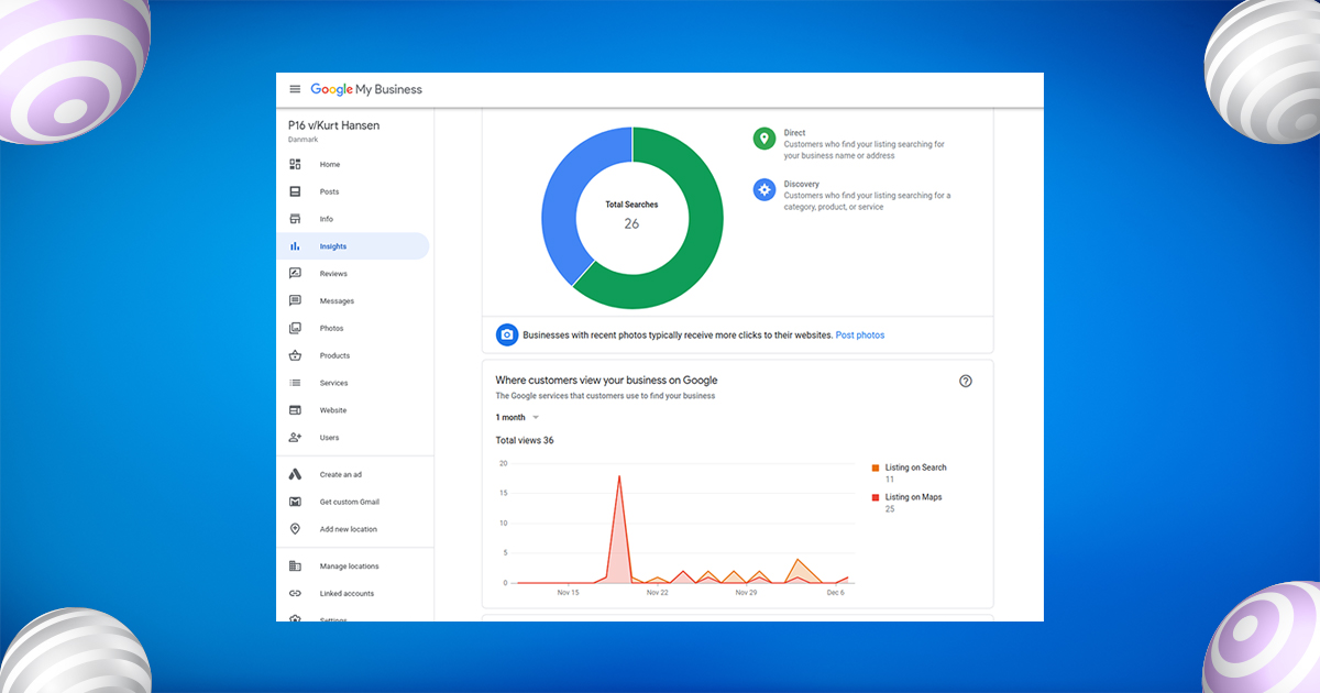 Google My Business Insights