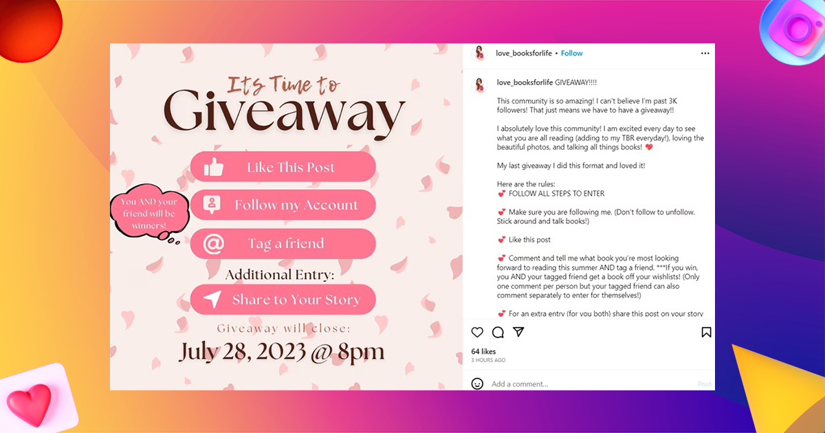 use giveaways