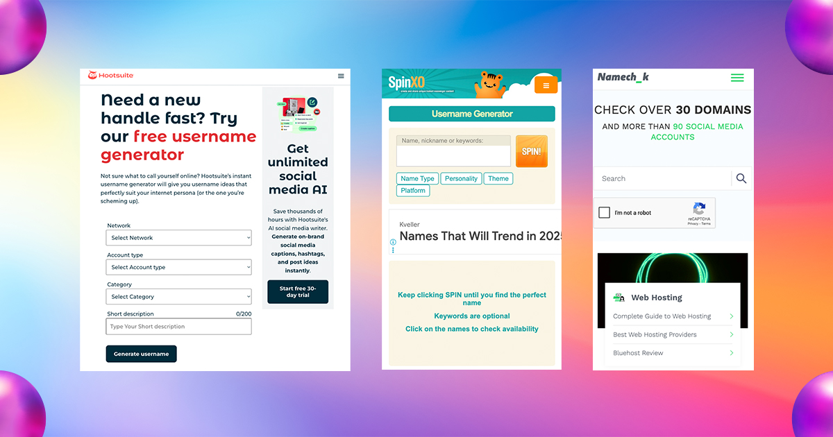 username generators