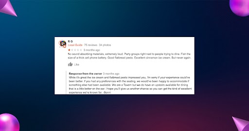 Helps Manage Negative Reviews Professionally