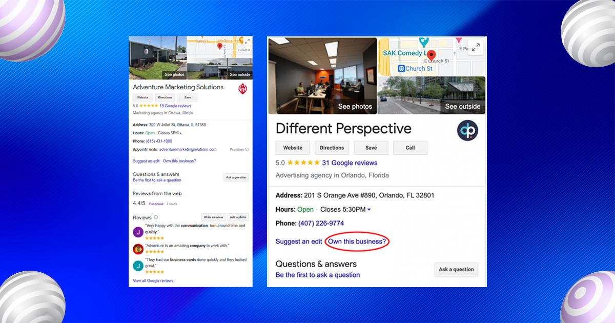 claim and optimize your google business profile