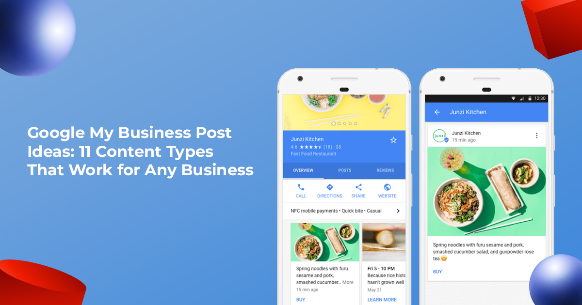 google my business post ideas 11 content types that work for any business
