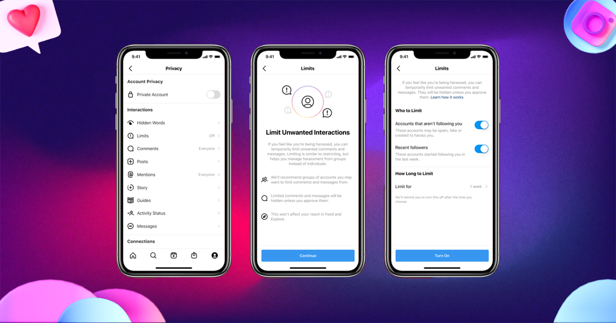 limit unwanted interactions