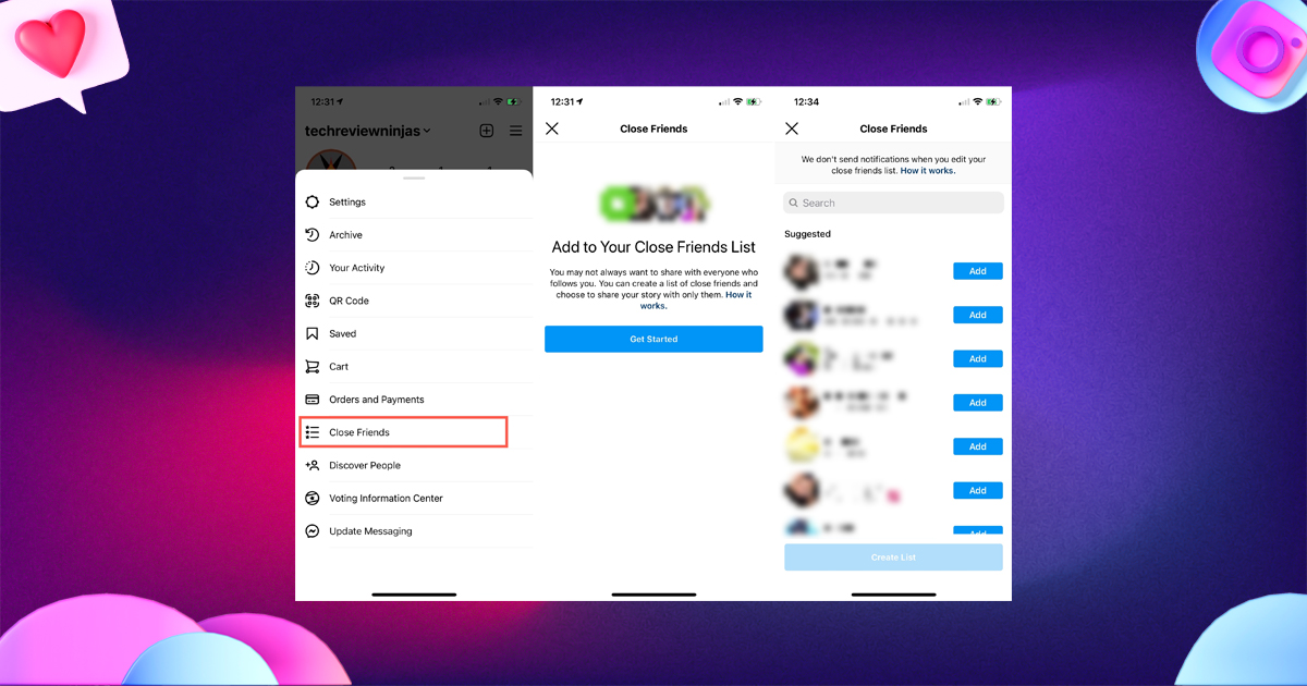 use close friends to control