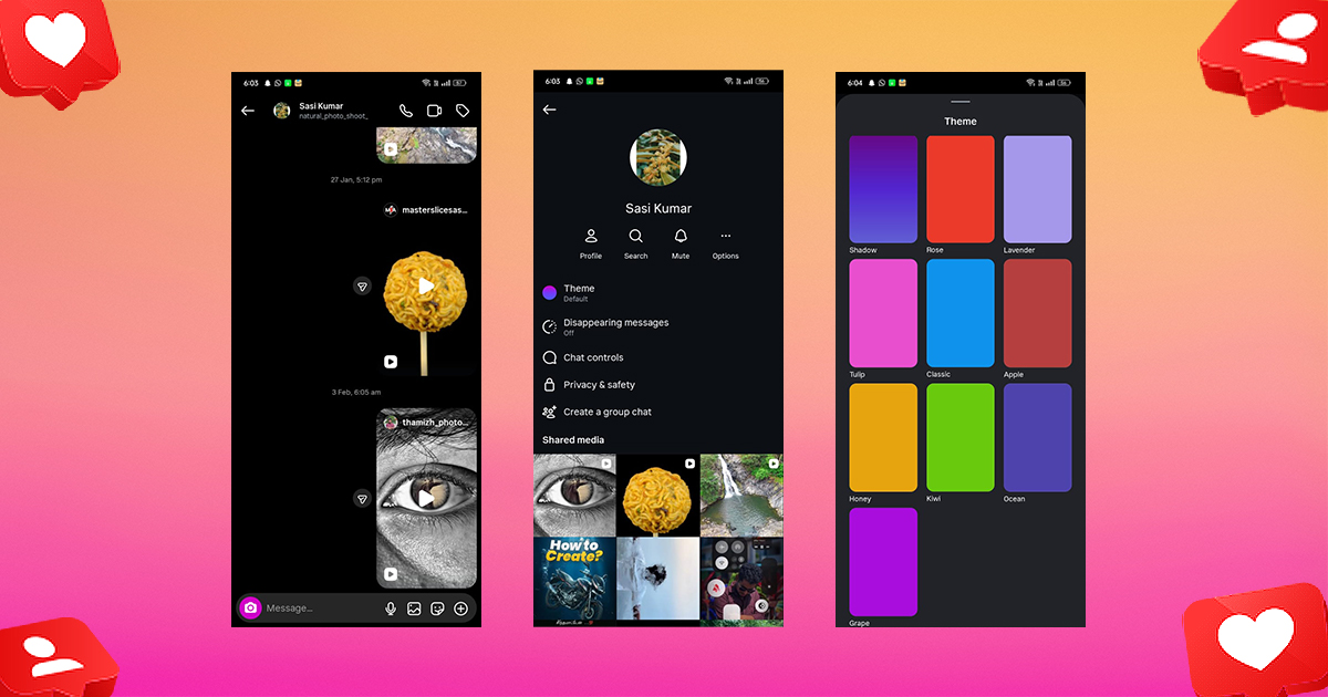 how to change purple instagram dm back to default