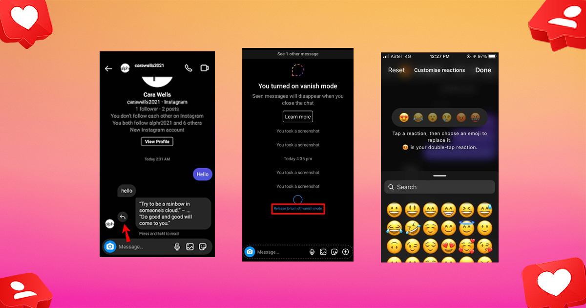 instagram messaging features after messenger update