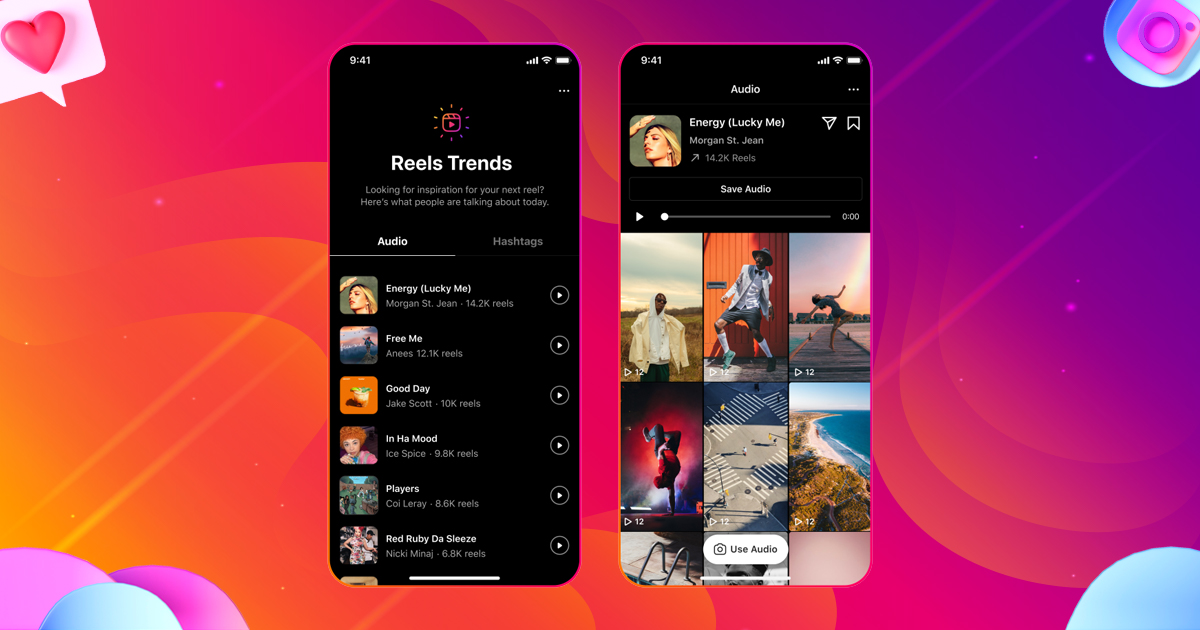 using trending sudio