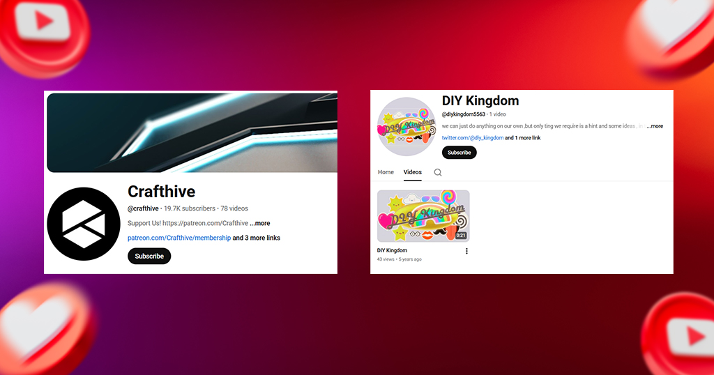 diy & craft you tube channel name ideas