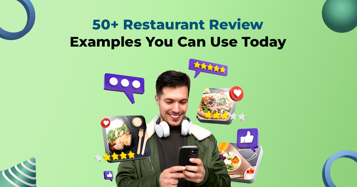 50 restaurant review examples