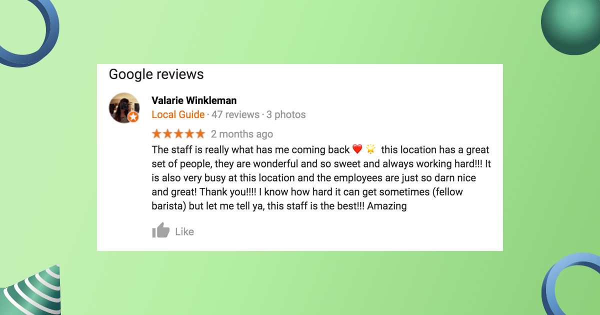 service focused review examples