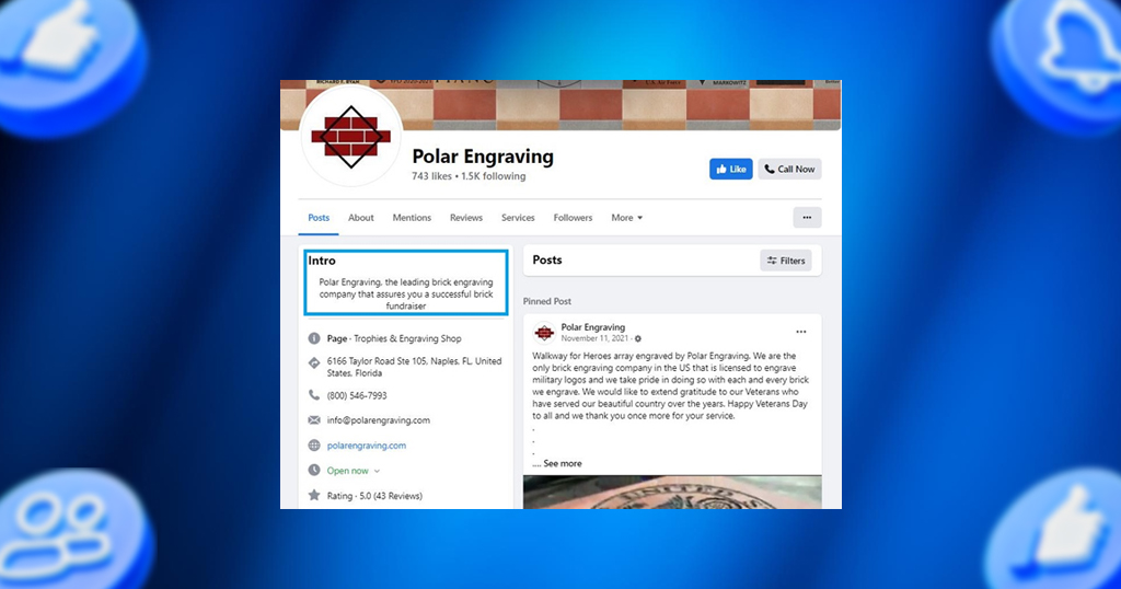 what is a facebook bio