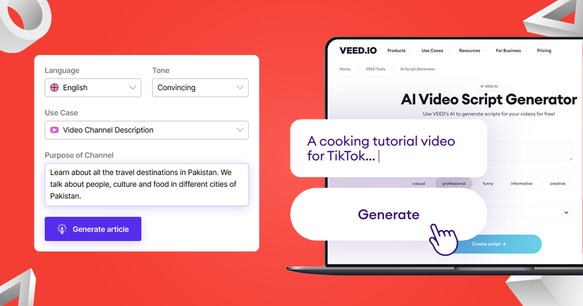what is a youtube description generator