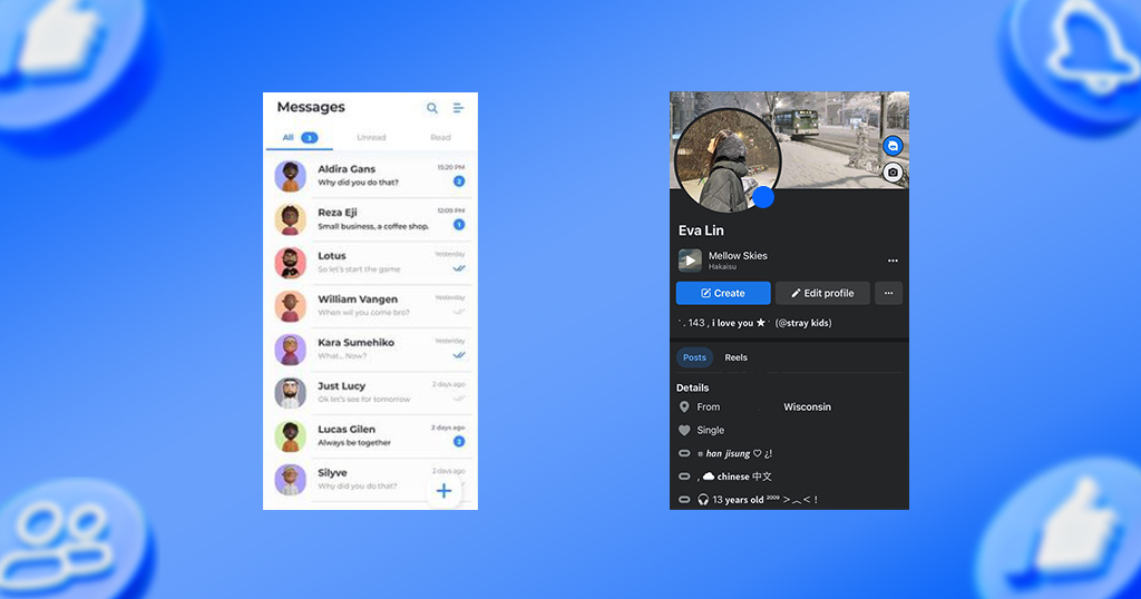 where can you see the blue dot