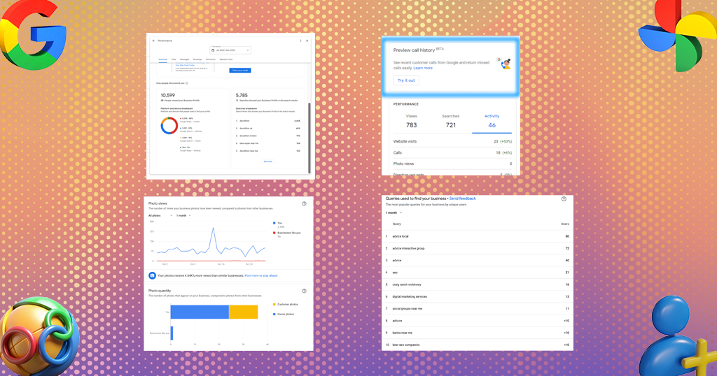 google business profile reporting