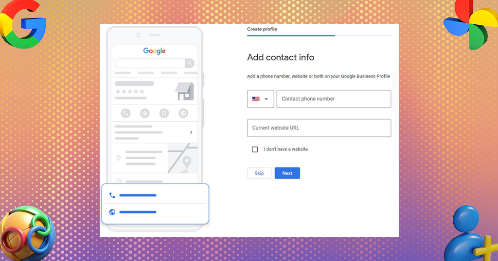 step 5 add contact details