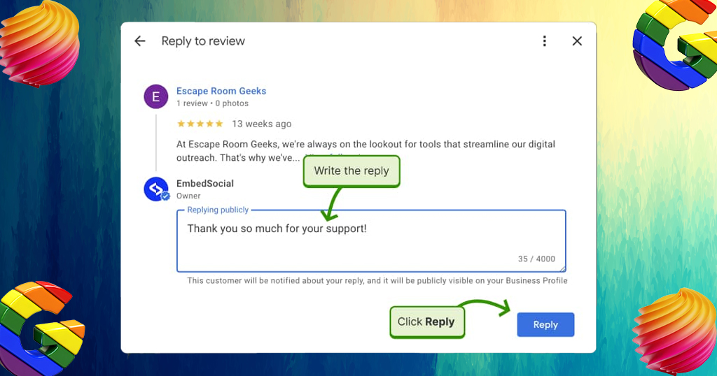 how to respond to your google reviews