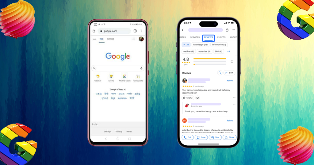 option one finding reviews on your business's google profile
