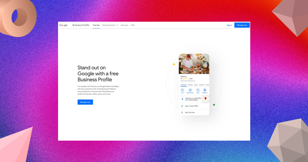 step 1 go to google business profile