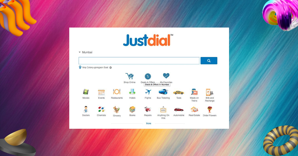 list on justdial and keep it updated