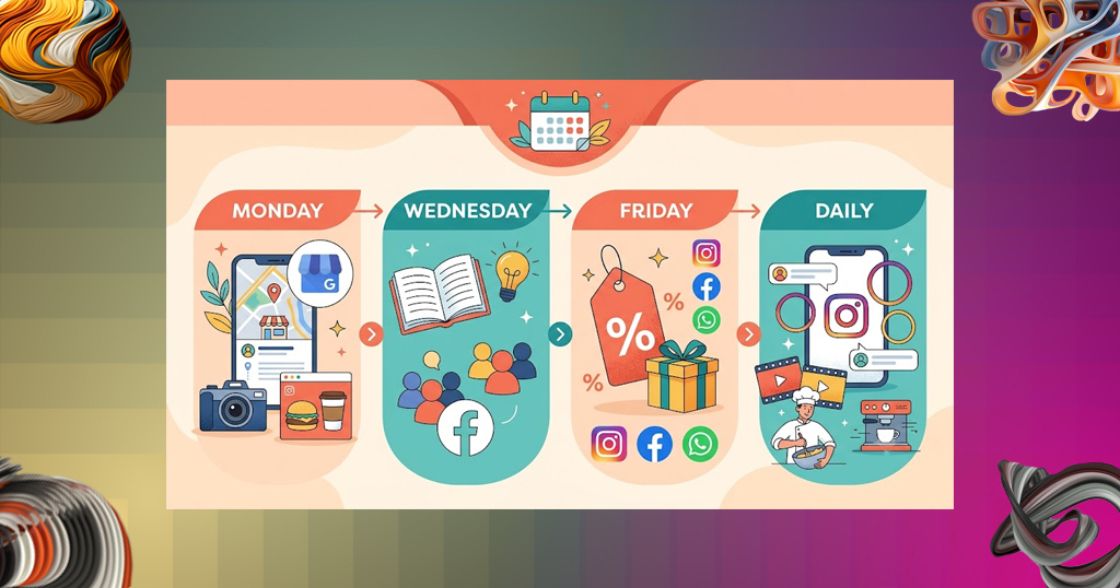 plan your content with a weekly calendar